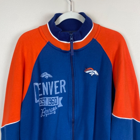 NFL Denver Broncos Full Zip Sweatshirt Jacket - Size XL - Picture 2 of 6